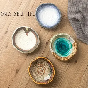 High-Temperature Resistant Ceramic Dish, Perfect for Delicate Snacks, Dipping Sauces, and Fruits, Elegant Small Plate Container