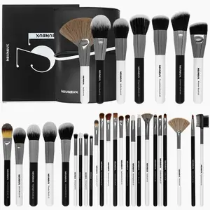 NEUNEUX 31PCS Professional Panda Makeup Brushes Set with Glitz and Glam Brush