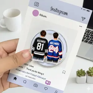 Heated Rivalry & Hollanov Inspired Phone Grip – Team Rozano Acrylic Folding Phone Stand, Gay Romantic Gift