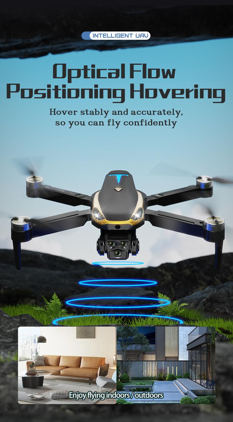 M8 Pro 2026 Foldable Aerial Drone with 4K UHD EIS Anti-Shake Camera, GPS Precise Positioning System, 5G WiFi FPV Real-time Transmission,   Intelligent Obstacle Avoidance, Auto Return, 360° Stunt Roll, 2 Batteries for Adults Beginners Aerial Photography