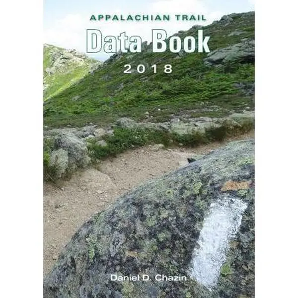 Used Appalachian Trail Data Book (2018) by Daniel Chazin - Hiking Guide, 11 Detailed Guidebooks, 0.25 lbs Paperback, Codes for Lodging, Food, Water