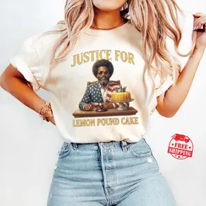 [Sale up to 50%] [Free Ship] Justice For Lemon Pound Cake Afroman T-Shirt, Unisex Cotton Shirt