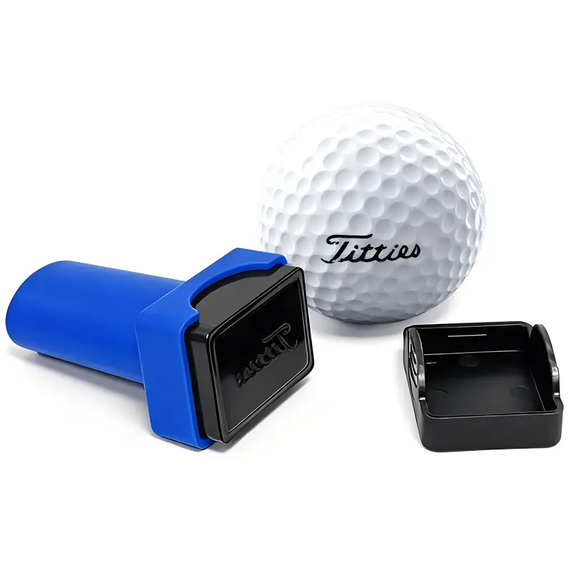 Curves & Clubs Titties Golf Ball Stamp - Funny Golf Accessories - Unique Gift for Men and Women