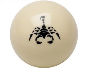 212 MAIN Scorpion Standard Cue-Ball, Billiard Balls with Logo Print