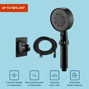 Showerenvy 3.0 5-Modes Pressurized Shower Head