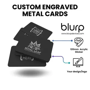 Custom Engraved Metal Business Cards by Blurp Devices