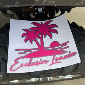 Exclusive Leanin Truck Decal with Vibrant Palm Tree Design for Custom Vehicle Graphics