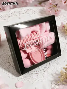 26PCS Pink Skincare Set with Bow Headband & Wristbands for Washing Face, No More Wet Sleeves! Professional Makeup Brushes, Large Hair Claw Clips & Beauty Blender, Aesthetic Self-Care Kit Gift for Women & Girls