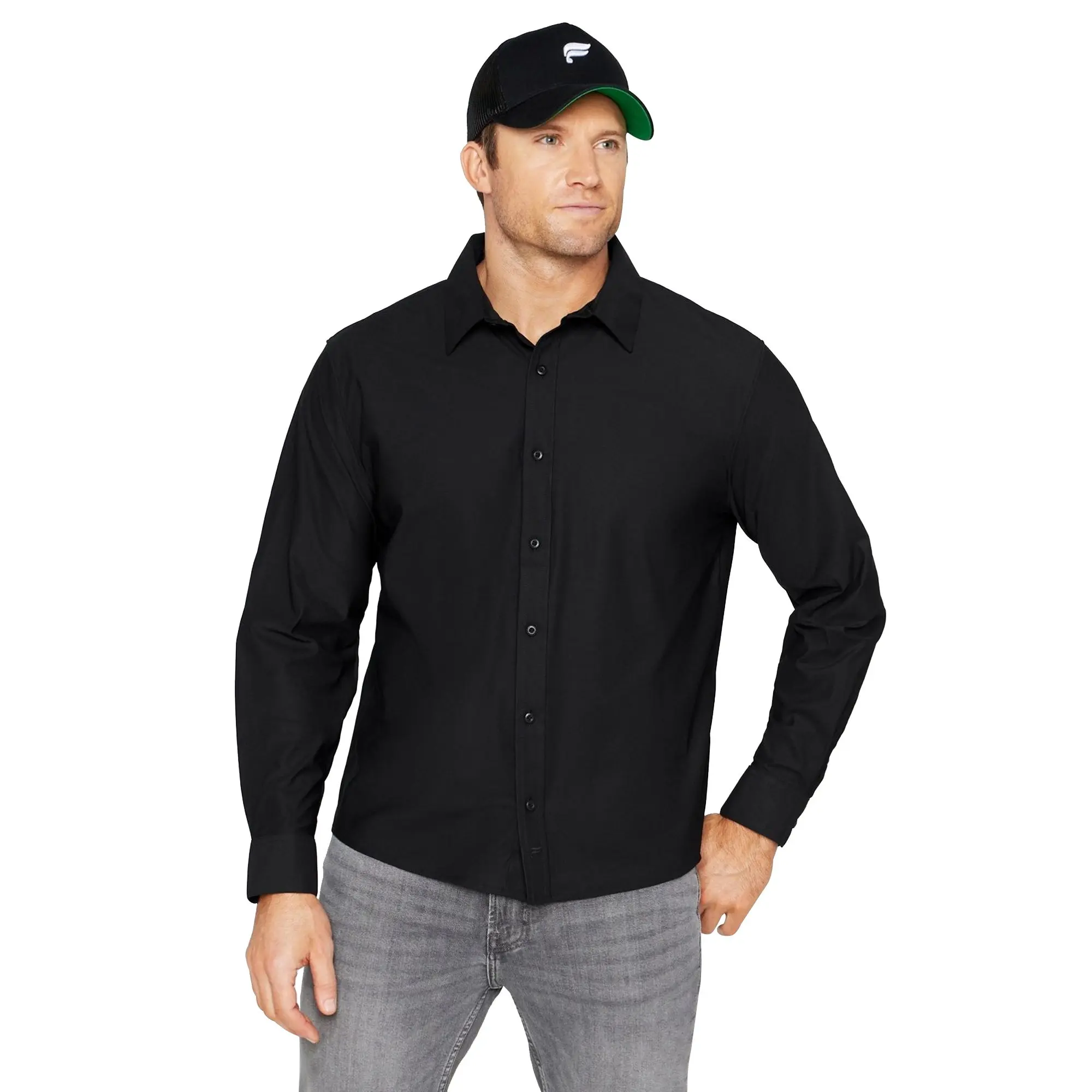 Fabletics The Don Long Sleeve Button Up (Classic Fit)