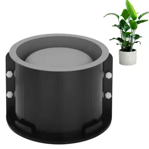 Round Silicone Planter Mold, 7 Inch Large Round Concrete Molds for Cylinder Flower Pot Making, DIY Handcraft