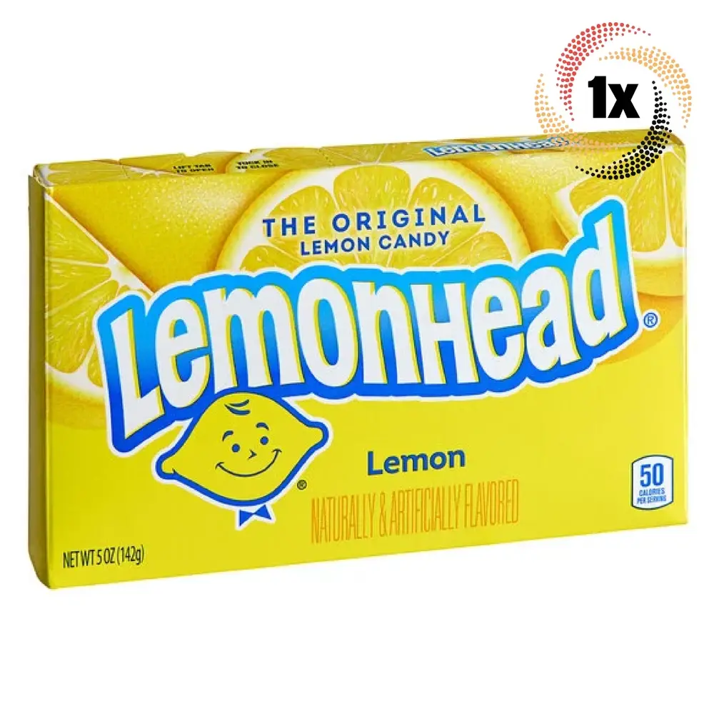 1x Pack | Lemonhead The Original Lemon Flavored Candy Theater Box | 5oz Snack Bonbon