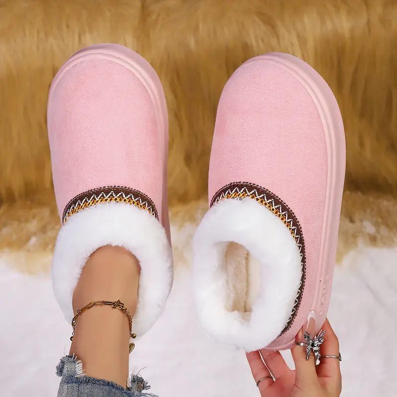 Women's Winter Slippers Warm Cotton Shoes House Slippers