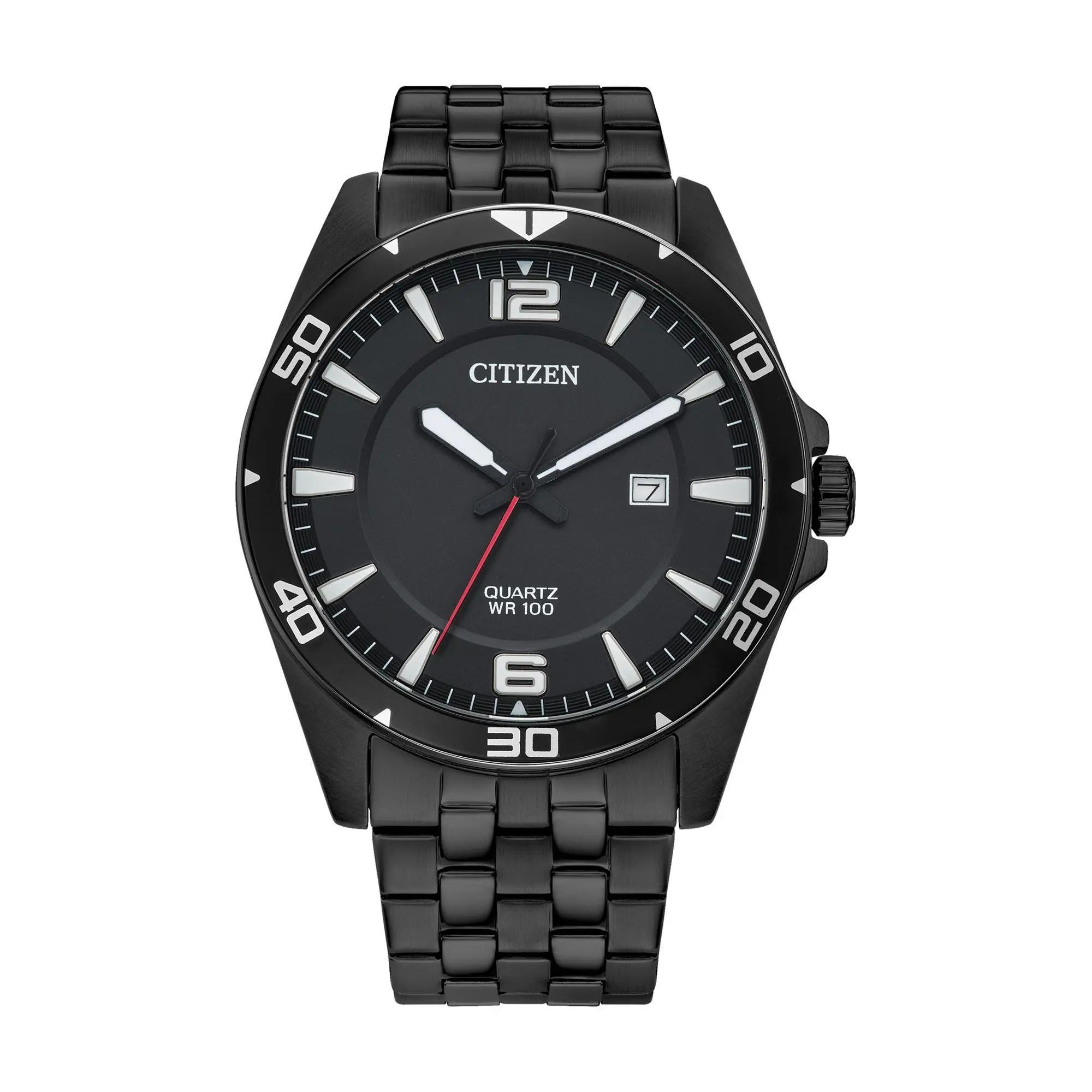 Citizen Men's Black IP Stainless Bracelet Watch
