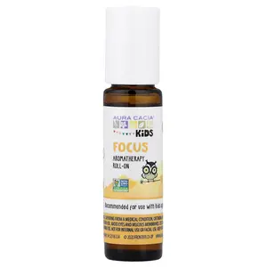 Aura Cacia Kids, Aromatherapy Roll-On, Focus, 0.31 fl oz (9.2 ml)