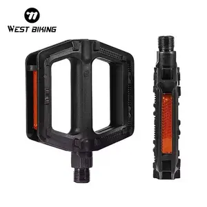 WEST BIKING High Quality Portable Double DU Pedals for MTB & Road Bike Alloy Material Cycling Mountain Bike Parts Bmx Parts