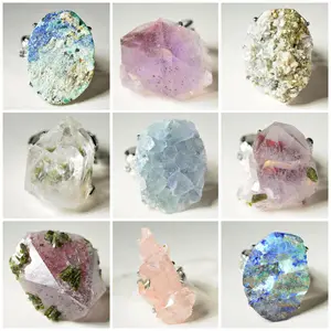 Asteraia [Tray #A No.A01-A15] Variety Crystal Ring –  Handmade Gemstone Ring Daily Wear Healing Summervibes
