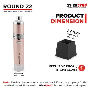 StickStud Round 22 Vertical Device Holder