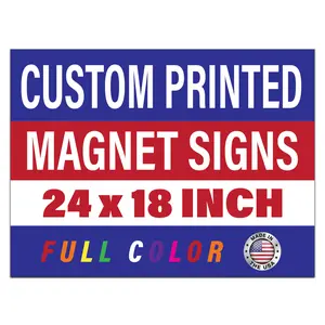 24x18 Inch Custom Magnet Signs (2 Pack)