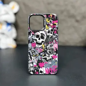 Full Series New Creative Fashion Pattern Colorful Gradient IMD Laser Phone Case Suitable for iPhone 17 16 15 14 13 12 11 PRO MAX PLUS, AIR and iPhone XR XS MAX 7 8Plus 16E SE, Shockproof Anti-Slip Classic Hybrid Phone Case and Ideal Gift Choice