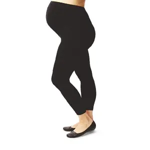 Maternity Compression Leggings 20–30 mmHg – Graduated Pregnancy Compression Stockings for Women | Microfiber Footless Over-the-Belly Support