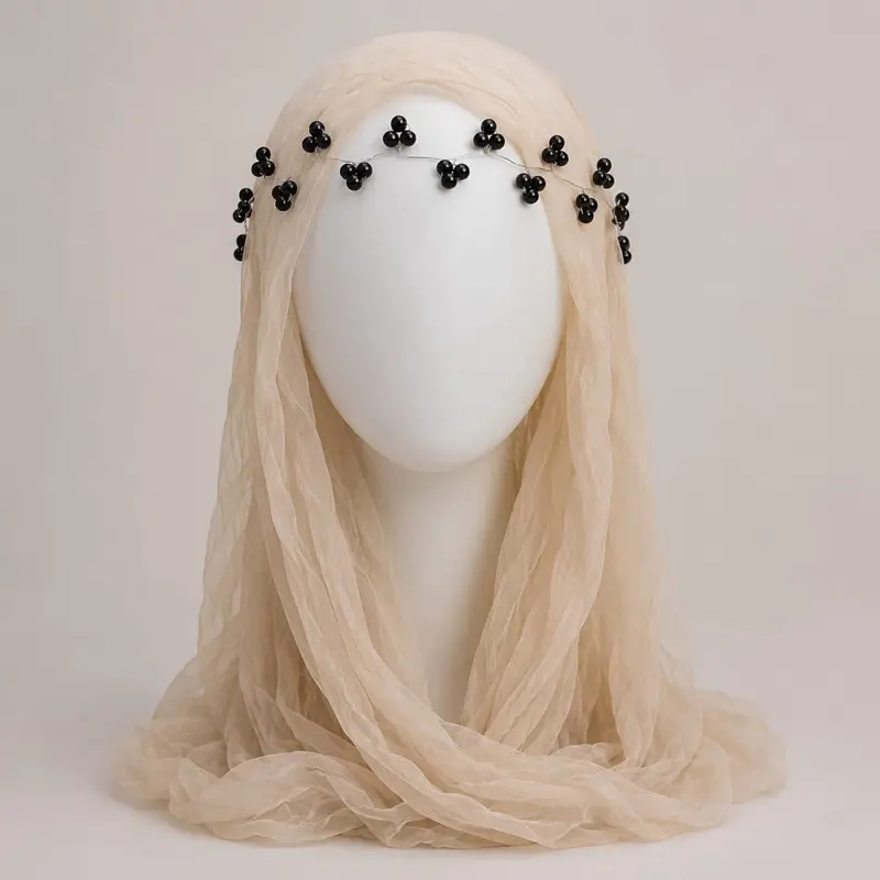Headpiece with scarf