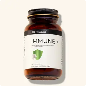 Blisque IMMUNE + provides your immune system with year-round support for optimal immune health and function. Take IMMUNE + every day to keep the doctor away