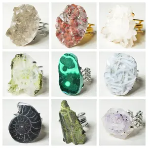 [No.325-333 Tray #12]Unique handmade crystal ring