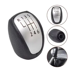 6-Speed Manual Gear Shift Knob with Head Cover, Plastic Shift Lever Stick for Laguna III MK3 2007-2014 Car Styling and Comfort