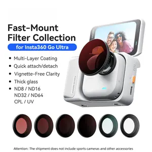 Insta360 Go Ultra Quick-Release Filter Protection Lens, Shadow Stone Sports Camera Accessories, Durable & Lightweight Design