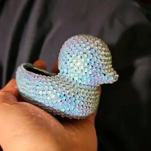 Blinged Out Duck - Sparkling Rhinestone Duck Figurine for Home Decor and Gifts