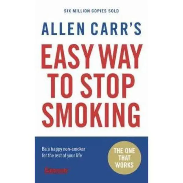Used Book - Allen Carr's Easy Way to Stop Smoking (Soft Cover, English) - Quit Smoking Books, Outsells All Other Quit Smoking Titles, Over 20M Copies Sold, Effortless Enjoyable Cessation Guide