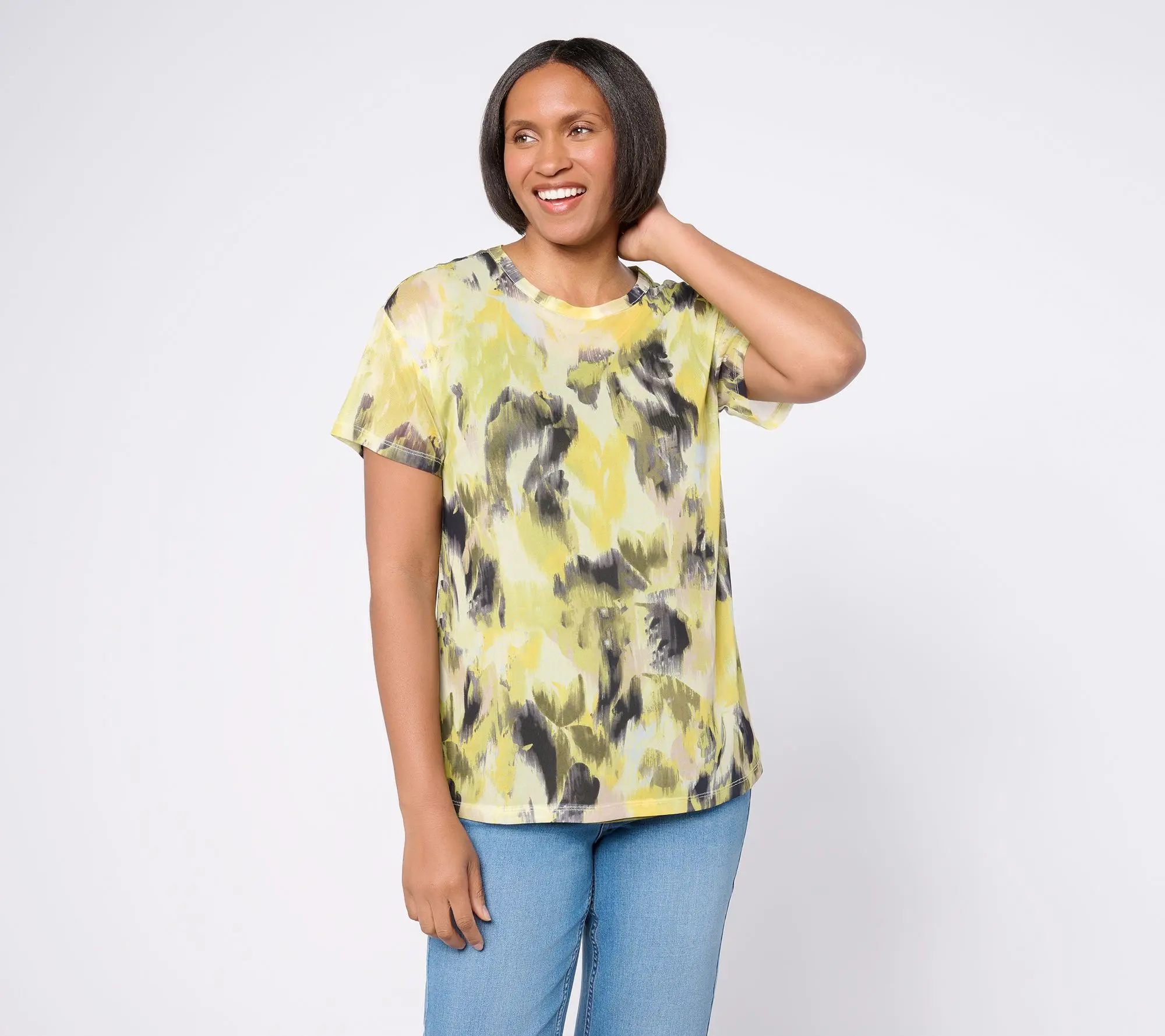 LOGO Layers by Lori Goldstein 2 Pack Layered Mesh Tank with Tee