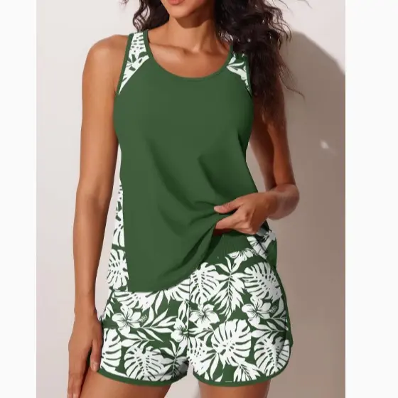 Dark green (top + shorts)