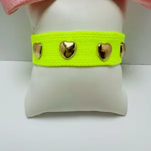Green Neon Thread Adjustable Bracelet with Elegant Design for Everyday Wear