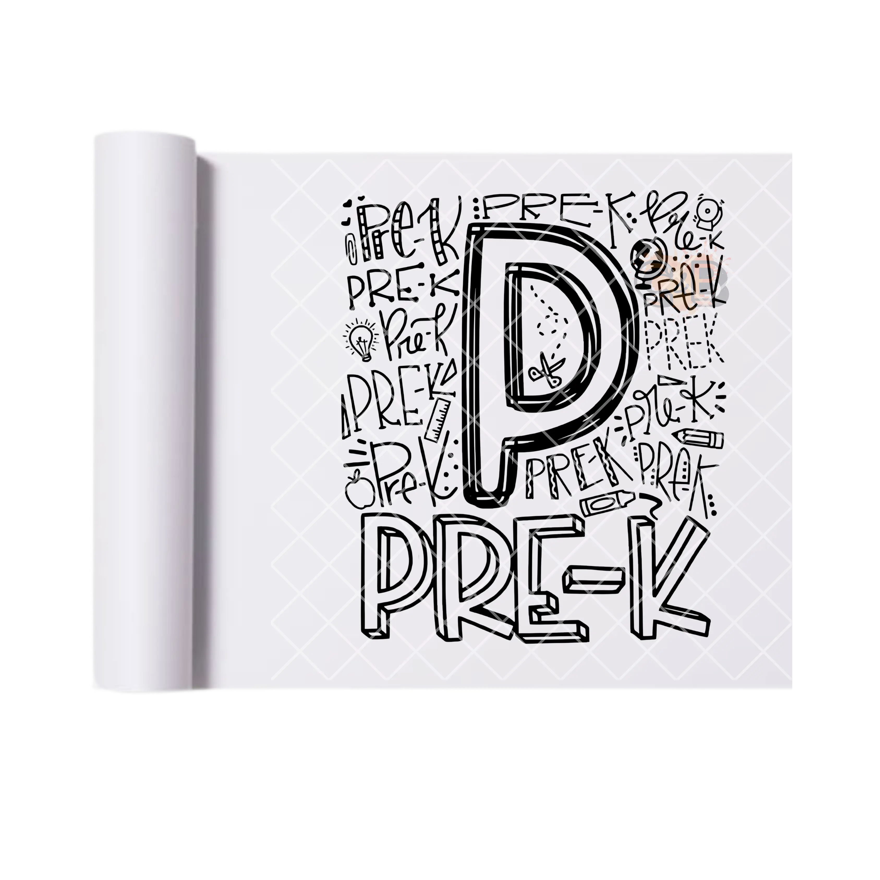 Pre-K Doodle DTF Transfer