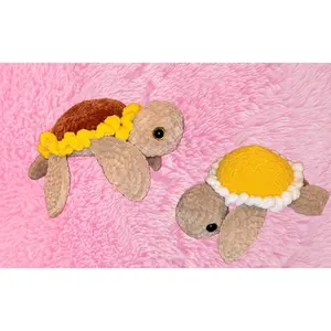 Sunflower and daisy turtles