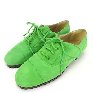 Pre-owned VERSACE Suede Small Leather Goods Gianni Oxford Shoes