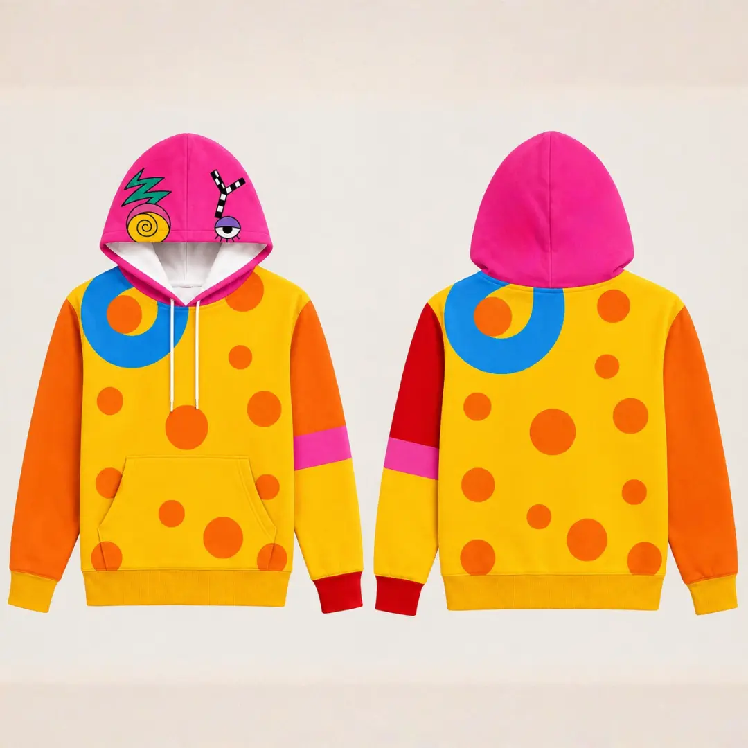 Zooble The Amazing Digital Circus 3D Hoodie, Zooble Cosplay Hooded Sweatshirt, Cartoon Graphic Pullover, Unisex Fan Gift
