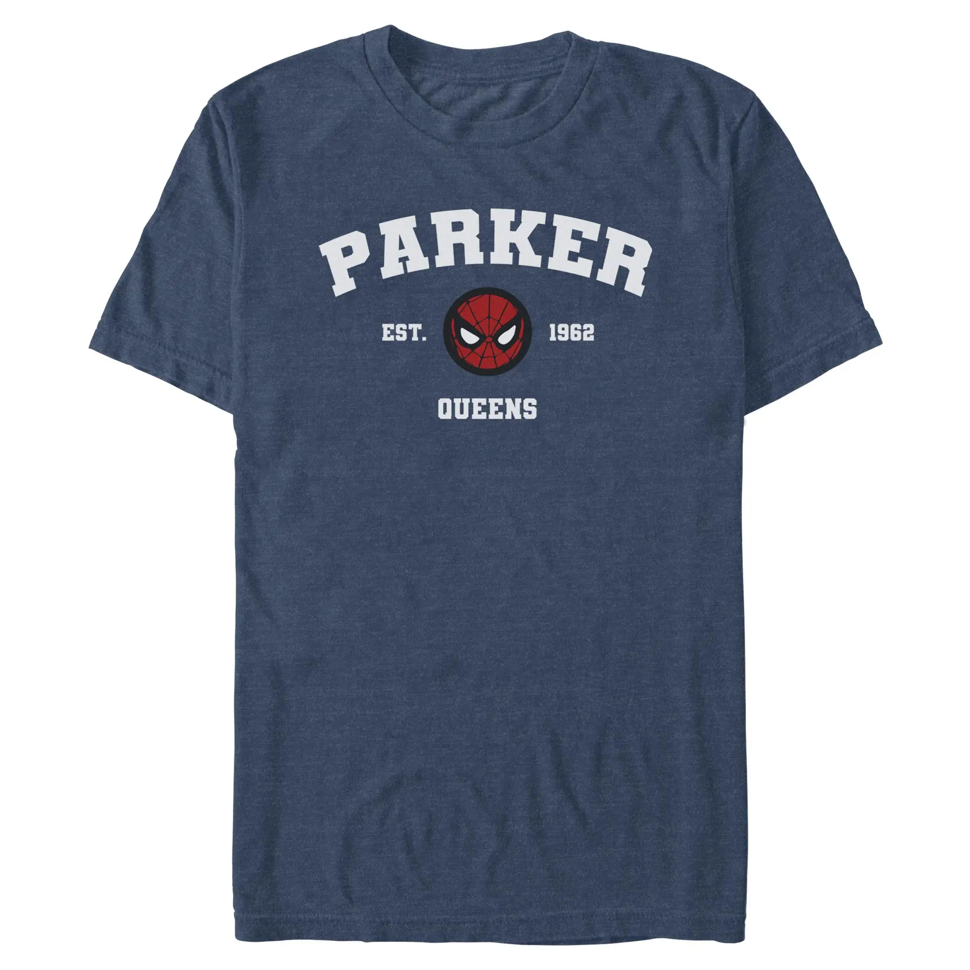 Men's Short-Sleeve Casual Superhero Apparel, Marvel Spider-Man Parker Queens 1962 Avenger T-Shirt