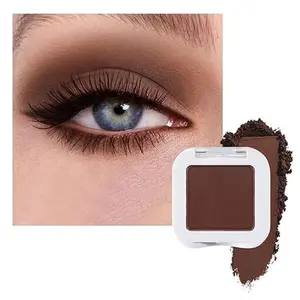 Dark Brown Matte Eyeshadow Singles, Coffee Mocha Cocoa Chocolate Brown Cream Single Matte Eye Shadow Palette Makeup for Older Women