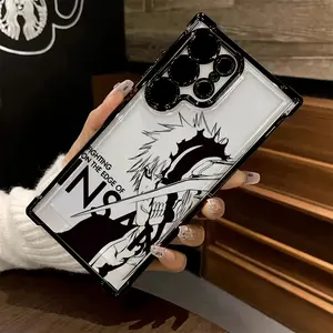 Trendy Anime-Themed Phone Cover Suitable for Samsung for galaxy S25, S24, S23, S22, S21 FE Ultra Plus 4G 40G, Featuring a Shock-Resistant Transparent Soft Back.