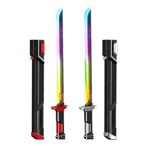 Sparkblade Sword with Sparks, 22.4 Inch Spark Blade Swords with Multicolor LED Lights and Sound Effects, USB C Rechargable Xmas Gifts for Home Display,Carnival Costumes,Halloween Cosplay