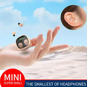 Compact Mini Wireless Earbuds, High-Quality Bass, Ideal for Sports, Sleep, Work, School, Comfortable Hidden Wear