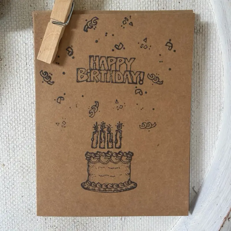 Handmade birthday cards - 5 pack
