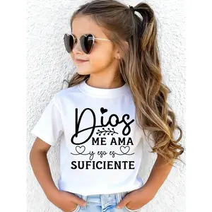 2026 New Model God Blessed Novelty Christian Cross Jesus Graphic Kid TShirt for Boys Girls Comfortable Short Sleeves Soft Cotton Breathable Trending Tees