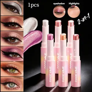 Shuiguang Jelly Highlight Eye Shadow Stick Super Shiny Multi Color Eye Shadow Highlight Stick Highlight Eye Shadow Pen Pearl Light Fine Flash