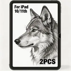 2pcs Screen Protector for iPad 10th/11th A16, 2.5D Arc Edge Design, Anti-Fingerprint, Clear Display Protection for Home Office Dorm