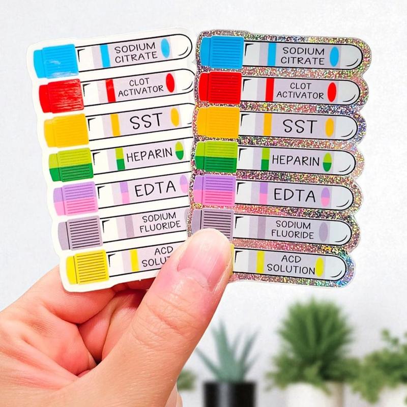 Phlebotomy Badge Buddy - Order of Blood Draw Cheat Sheet - Badge Reel for Lab Techs - Light Weight Reference Card for Phlebotomists and Nurses