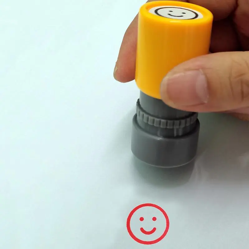 1 Piece Cute Pattern Stamp, Teacher Assessment Reward Motivation Stamp, Praise Encouragement Reward Stamp, Multi Purpose Stamp for Student, Teacher, Reward, School