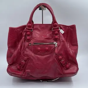 Pre-owned Balenciaga Leather Tote Bags Grenadine Brogues Covered GH Sunday Tote